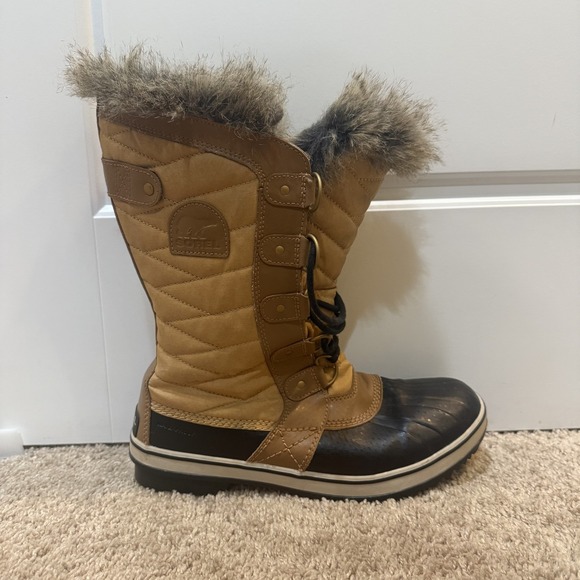 Sorel Winter Boots Womens Size 10 Waterproof Insulated Faux‎ Fur NL2332-373 - Picture 1 of 8